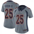 Wholesale Cheap Nike Broncos #25 Melvin Gordon III Gray Women's Stitched NFL Limited Inverted Legend Jersey