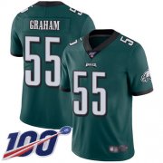 Wholesale Cheap Nike Eagles #55 Brandon Graham Midnight Green Team Color Men's Stitched NFL 100th Season Vapor Limited Jersey