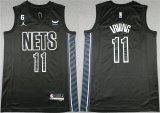 Wholesale Cheap Men's Brooklyn Nets #11 Kyrie Irving Black2022-23 Statement Edition No.6 Patch Stitched Basketball Jersey