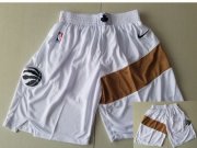 Wholesale Cheap Men's Toronto Raptors White Nike Swingman Shorts