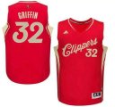 Wholesale Cheap Men's Los Angeles Clippers #32 Blake Griffin Revolution 30 Swingman 2015 Christmas Day Red Jersey