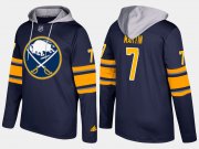 Wholesale Cheap Sabres #7 Rick Martin Blue Name And Number Hoodie