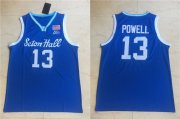 Wholesale Cheap Men's Seton Hall Pirates #13 Myles Powell Blue College Basketball Swingman Stitched Jersey