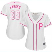 Wholesale Cheap Pirates #39 Dave Parker White/Pink Fashion Women's Stitched MLB Jersey