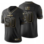 Wholesale Cheap Dallas Cowboys #50 Dean Lee Men's Nike Black Golden Limited NFL 100 Jersey