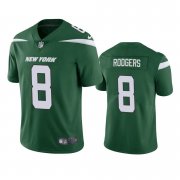 Wholesale Cheap Men's New York Jets #8 Aaron Rodgers Green Vapor Untouchable Limited Stitched Jersey