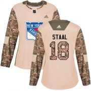 Wholesale Cheap Adidas Rangers #18 Marc Staal Camo Authentic 2017 Veterans Day Women's Stitched NHL Jersey