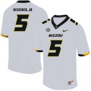 Wholesale Cheap Missouri Tigers 5 Terry Beckne Jr. White Nike College Football Jersey