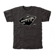 Wholesale Cheap Men's Minnesota Wild Black Rink Warrior T-Shirt