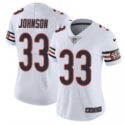 Wholesale Cheap Nike Bears #33 Jaylon Johnson White Women's Stitched NFL Vapor Untouchable Limited Jersey