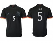 Wholesale Cheap Men 2020-2021 European Cup Germany away aaa version black 5 Adidas Soccer Jersey