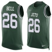 Wholesale Cheap Nike Jets #26 Le'Veon Bell Green Team Color Men's Stitched NFL Limited Tank Top Jersey