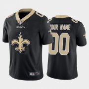 Wholesale Cheap New Orleans Saints Custom Black Men's Nike Big Team Logo Vapor Limited NFL Jersey