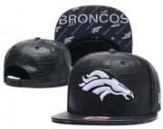 Wholesale Cheap NFL Denver Broncos Team Logo Black Snapback Adjustable Hat G65