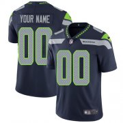 Wholesale Cheap Nike Seattle Seahawks Customized Steel Blue Team Color Stitched Vapor Untouchable Limited Men's NFL Jersey