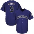 Wholesale Cheap Rockies #9 Daniel Murphy Purple New Cool Base Stitched MLB Jersey