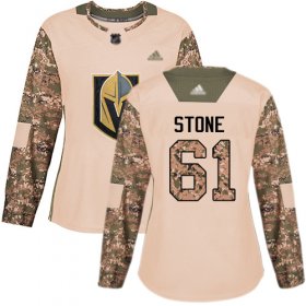 Wholesale Cheap Adidas Golden Knights #61 Mark Stone Camo Authentic 2017 Veterans Day Women\'s Stitched NHL Jersey