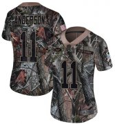 Wholesale Cheap Nike Jets #11 Robby Anderson Camo Women's Stitched NFL Limited Rush Realtree Jersey
