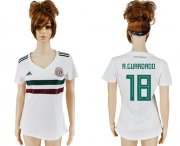 Wholesale Cheap Women's Mexico #18 A.Guardado Away Soccer Country Jersey
