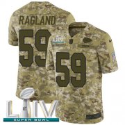 Wholesale Cheap Nike Chiefs #59 Reggie Ragland Camo Super Bowl LIV 2020 Men's Stitched NFL Limited 2018 Salute To Service Jersey