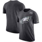 Wholesale Cheap NFL Men's Philadelphia Eagles Nike Anthracite Crucial Catch Tri-Blend Performance T-Shirt