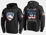 Wholesale Cheap Panthers #30 Mark Fitzpatrick NHL Banner Wave Usa Flag Black Hoodie