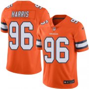 Wholesale Cheap Nike Broncos #96 Shelby Harris Orange Youth Stitched NFL Limited Rush Jersey