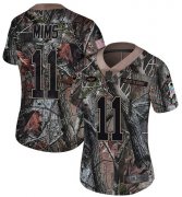 Wholesale Cheap Nike Jets #11 Denzel Mim Camo Women's Stitched NFL Limited Rush Realtree Jersey
