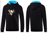 Wholesale Cheap Pittsburgh Penguins Pullover Hoodie Black & Blue