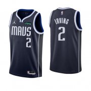 Wholesale Cheap Men's Dallas Mavericks #2 Kyrie Irving Navy Statement Edition Stitched Basketball Jersey