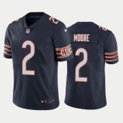 Wholesale Cheap Men's Chicago Bears #2 D.J. Moore Navy Vapor Untouchable Stitched Football Jersey