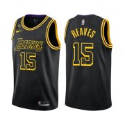 Wholesale Cheap Men's Los Angeles Lakers #15 Austin Reaves Black Stitched Jersey