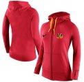 Wholesale Cheap Women's Nike Cincinnati Bengals Full-Zip Performance Hoodie Red