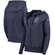 Wholesale Cheap Columbus Blue Jackets adidas Women's Crewdie Pullover Hoodie Navy