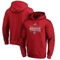 Wholesale Cheap Men's San Francisco 49ers NFL Scarlet Super Bowl LIV Bound Gridiron Pullover Hoodie