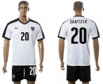 Wholesale Cheap Austria #20 Sabitzer White Away Soccer Country Jersey