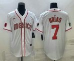 Wholesale Cheap Men's Mexico Baseball #7 Julio Urias 2023 White World Baseball Classic Stitched Jersey