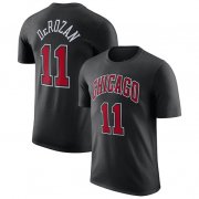 Wholesale Cheap Men's Chicago Bulls #11 DeMar DeRozan Red 2022-23 Statement Edition Name & Number T-Shirt