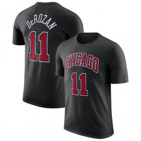 Wholesale Cheap Men\'s Chicago Bulls #11 DeMar DeRozan Red 2022-23 Statement Edition Name & Number T-Shirt