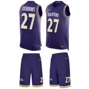 Wholesale Cheap Nike Ravens #27 J.K. Dobbins Purple Team Color Men's Stitched NFL Limited Tank Top Suit Jersey