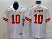 Wholesale Cheap Men's Kansas City Chiefs #10 Isiah Pacheco White 2022 Vapor Untouchable Stitched NFL Nike Limited Jersey