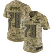 Wholesale Cheap Nike Buccaneers #78 Tristan Wirfs Camo Women's Stitched NFL Limited 2018 Salute To Service Jersey