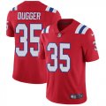 Wholesale Cheap Nike Patriots #35 Kyle Dugger Red Alternate Youth Stitched NFL Vapor Untouchable Limited Jersey