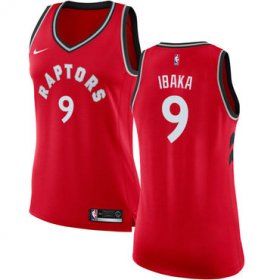 Wholesale Cheap Raptors #9 Serge Ibaka Red Women\'s Basketball Swingman Icon Edition Jersey
