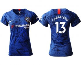 Wholesale Cheap Women\'s Chelsea #13 Caballero Home Soccer Club Jersey