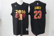Wholesale Cheap Men's Cleveland Cavaliers LeBron James #23 adidas Black 2017 NBA Finals Patch Champions Stitched Jersey