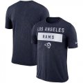 Wholesale Cheap Men's Los Angeles Rams Nike College Navy Sideline Legend Lift Performance T-Shirt