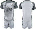 Wholesale Cheap Leicester City Blank Grey Goalkeeper Soccer Club Jersey
