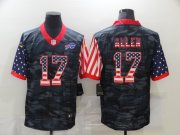 Wholesale Cheap Men's Buffalo Bills #17 Josh Allen USA Camo 2020 Salute To Service Stitched NFL Nike Limited Jersey