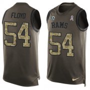 Wholesale Cheap Nike Rams #54 Leonard Floyd Green Men's Stitched NFL Limited Salute To Service Tank Top Jersey